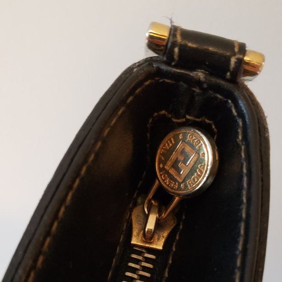 Authentic FENDI Pequin Stripe Canvas Crossbody Bag - Picture 6 of 12